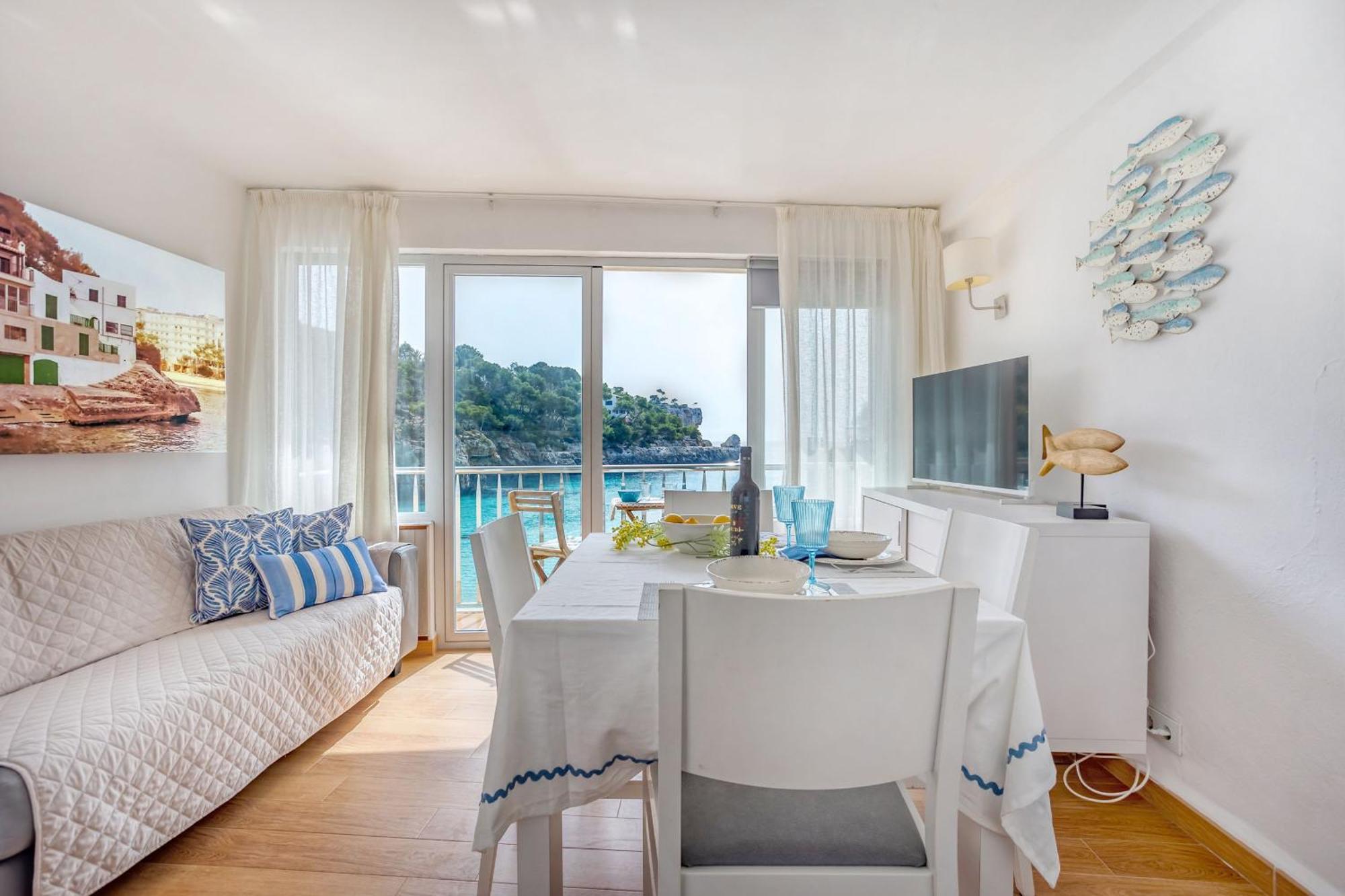 Chalet Cal Tio Miquel direkt am Meer, mit Wifi Santanyí Exterior foto