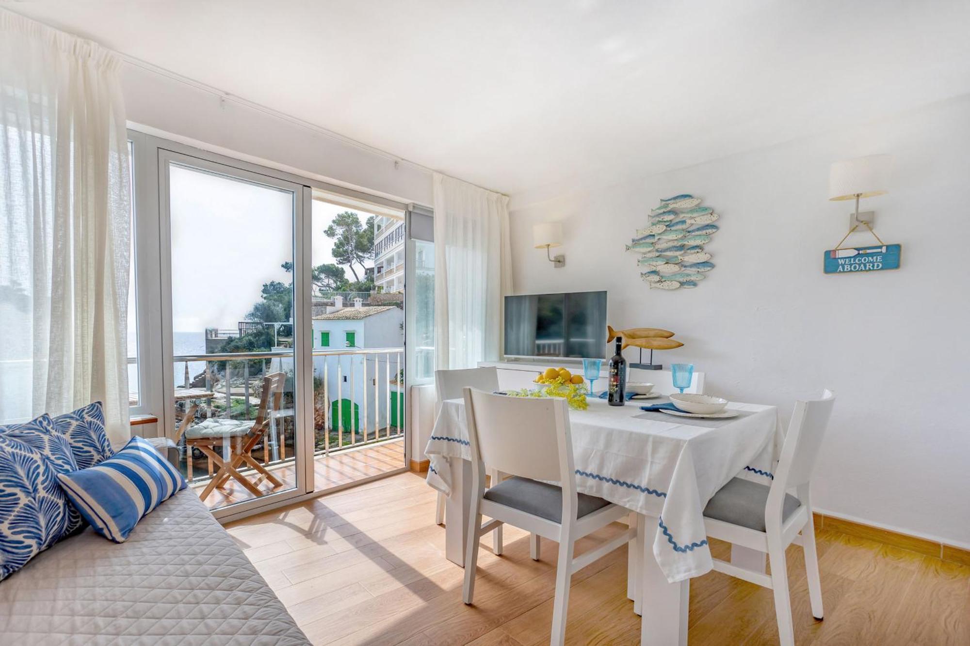 Chalet Cal Tio Miquel direkt am Meer, mit Wifi Santanyí Exterior foto